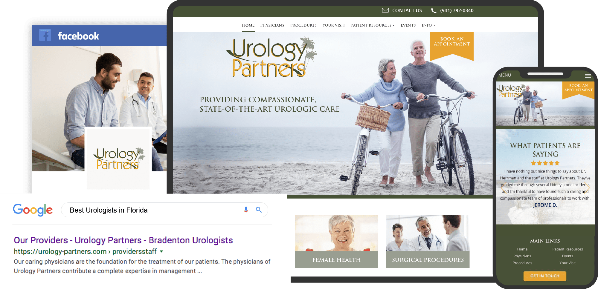 Urology Partners Florida Website in Multiple Devices Custom Featured Image