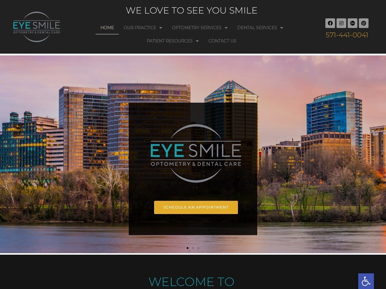 Eyesmilecentro.com Screenshot