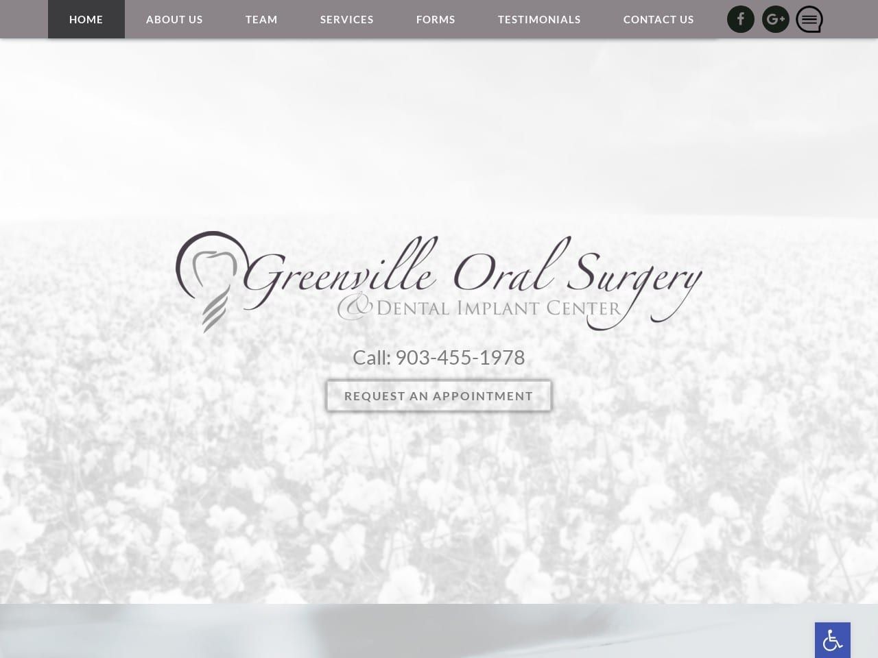 Greenvilletxoralsurgery.com Screenshot