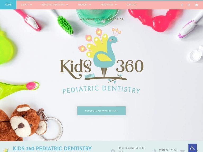Kids360pediatricdentistry.com Screenshot