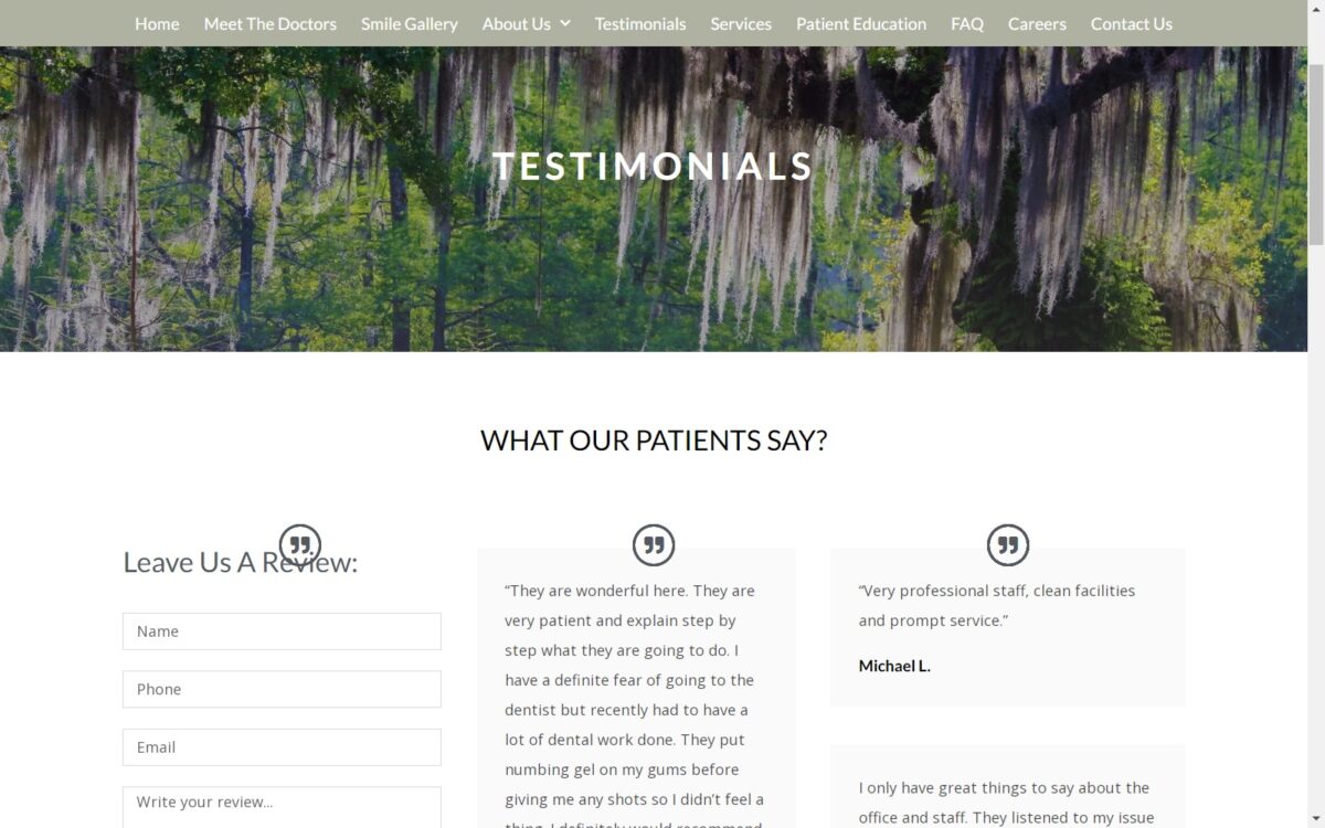 Mylacombedental.com_Testimonials