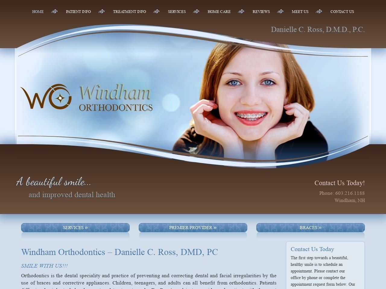 Windhamorthodontics.com Screenshot