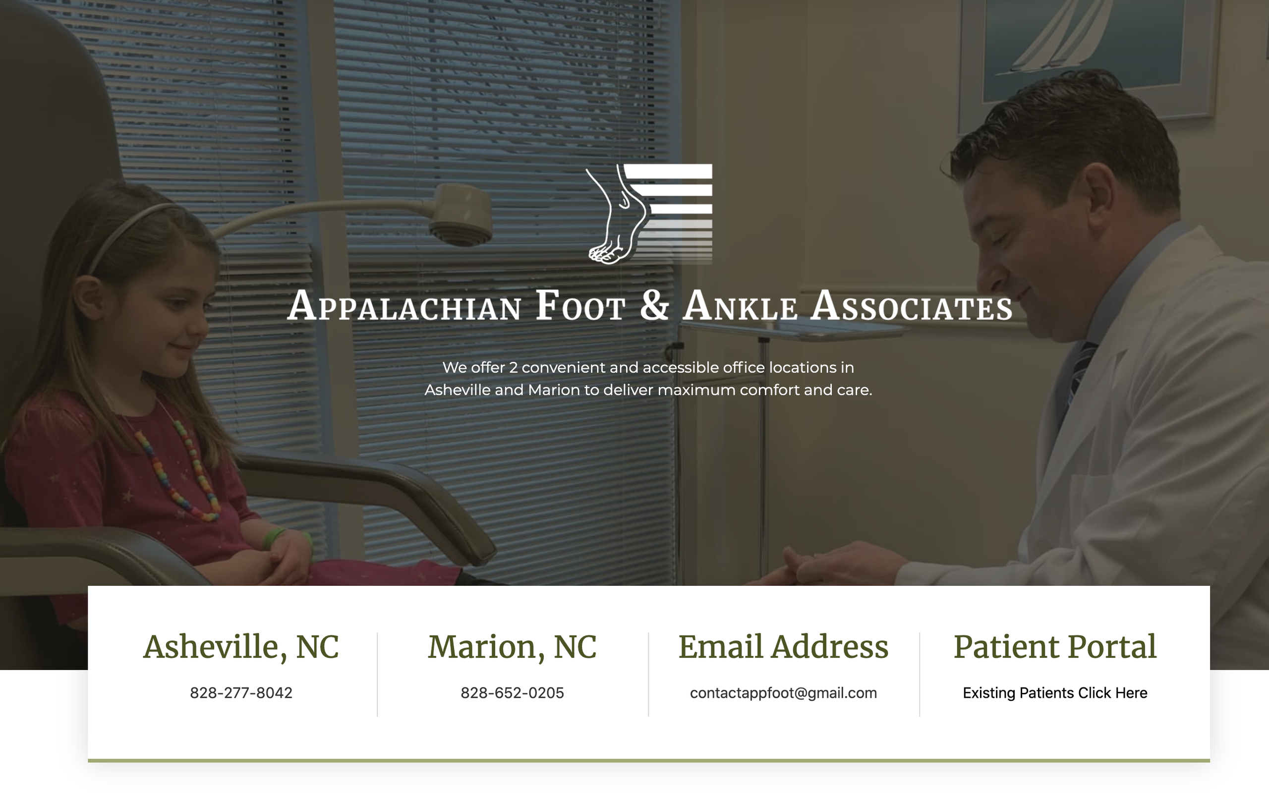 ashevillepodiatrist.com Website Screenshot