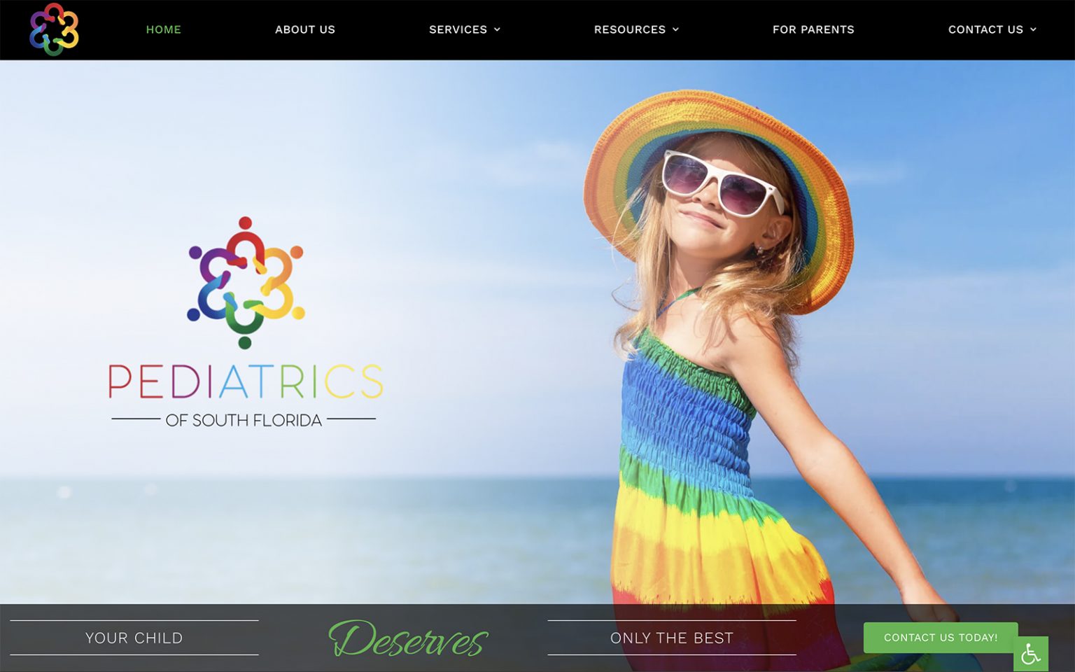 Pediatricsofsouthflorida.com Screenshot