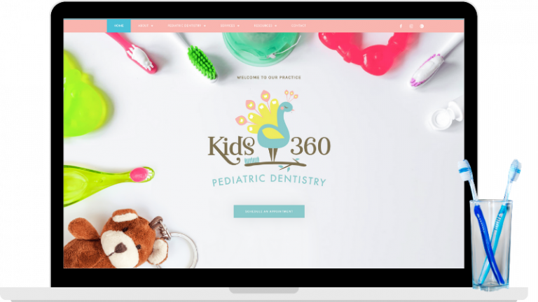 pediatric dental website design