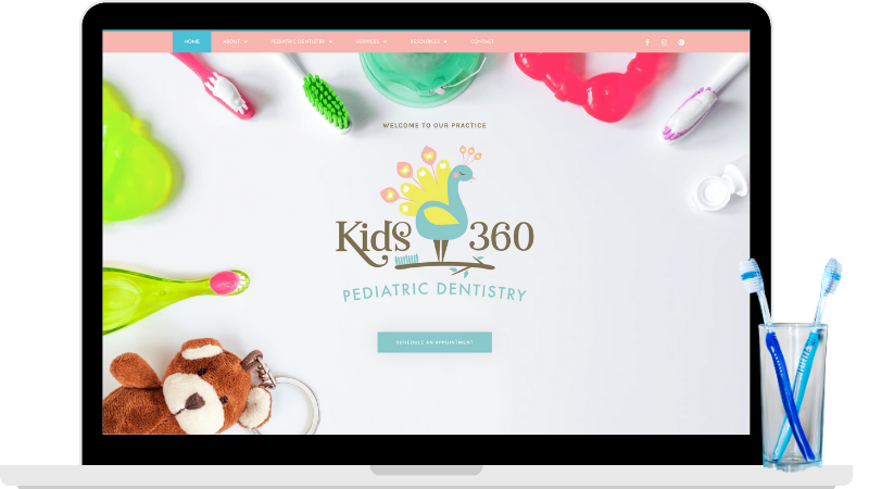 pediatric dental website design