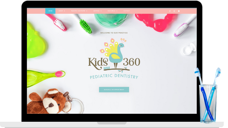 pediatric dental website design