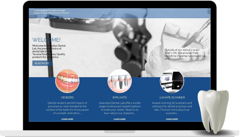 dentistry website design