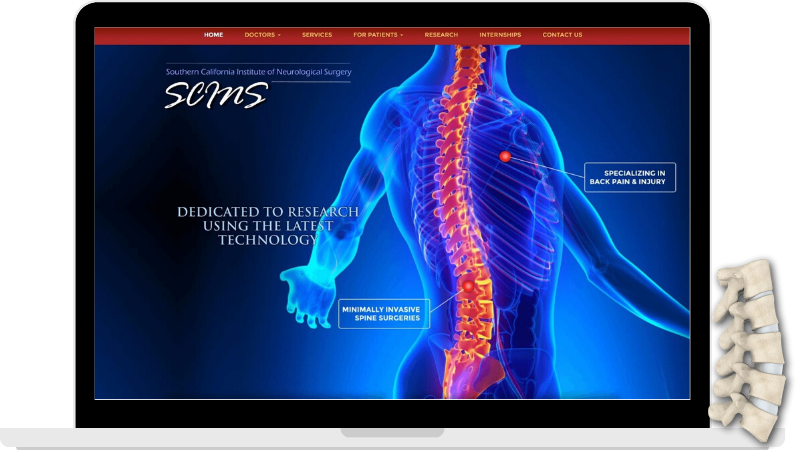 neurological surgery website design