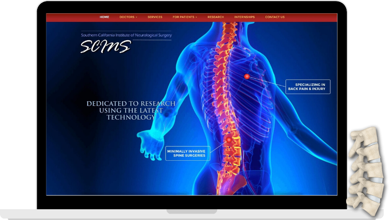 neurological surgery website design