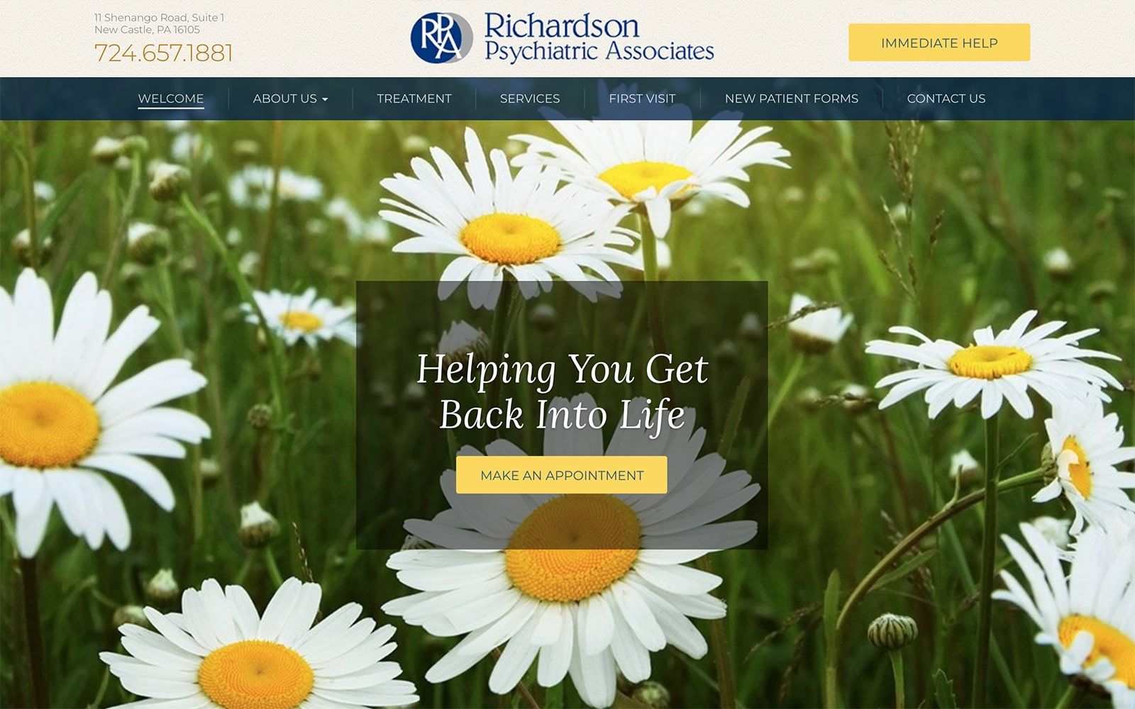 Richardson Psychiatric Associates Screenshot