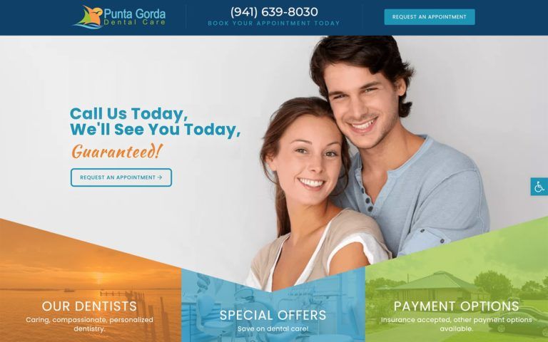 Punta Gorda Dental New Colorful Website