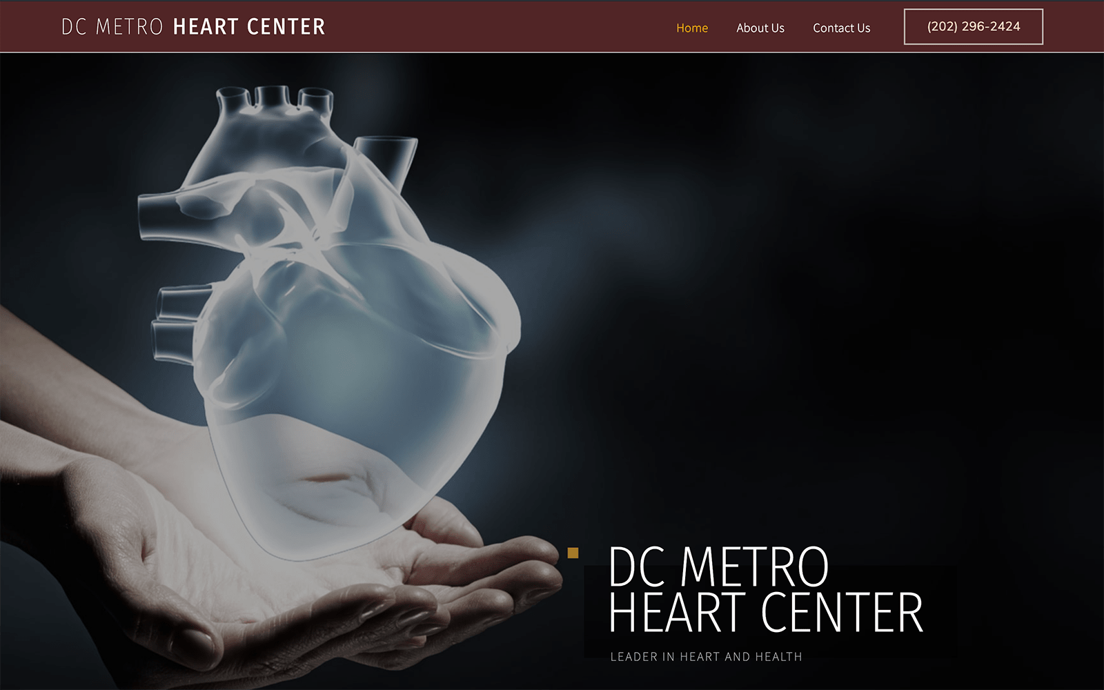 DC Metro Heart Center Web Screenshot