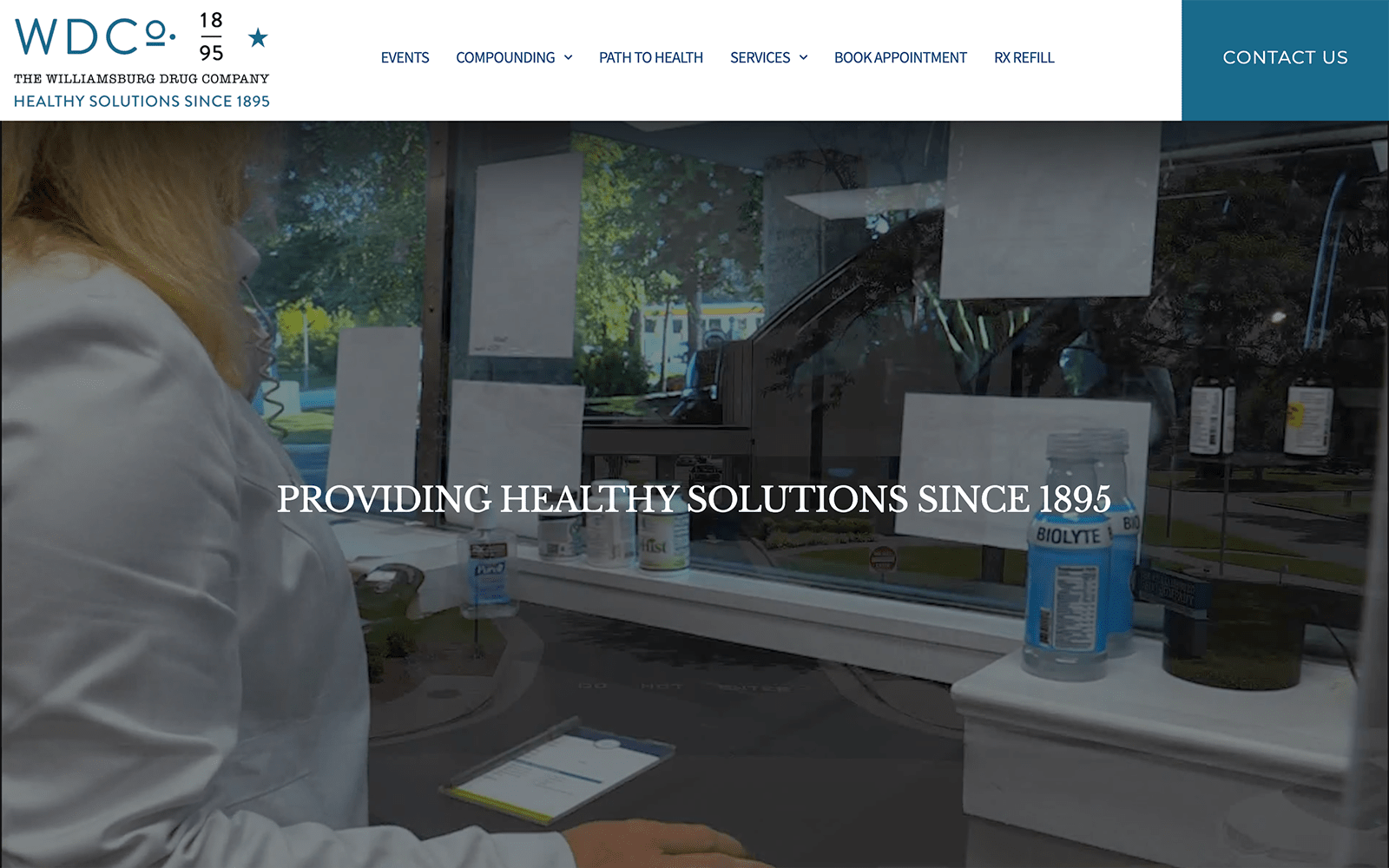 WDC Pharmacy Website Screenshot