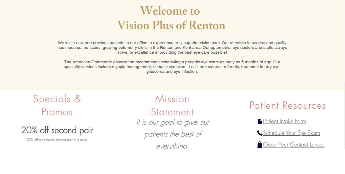 Visionplusrenton.com Vission Statement