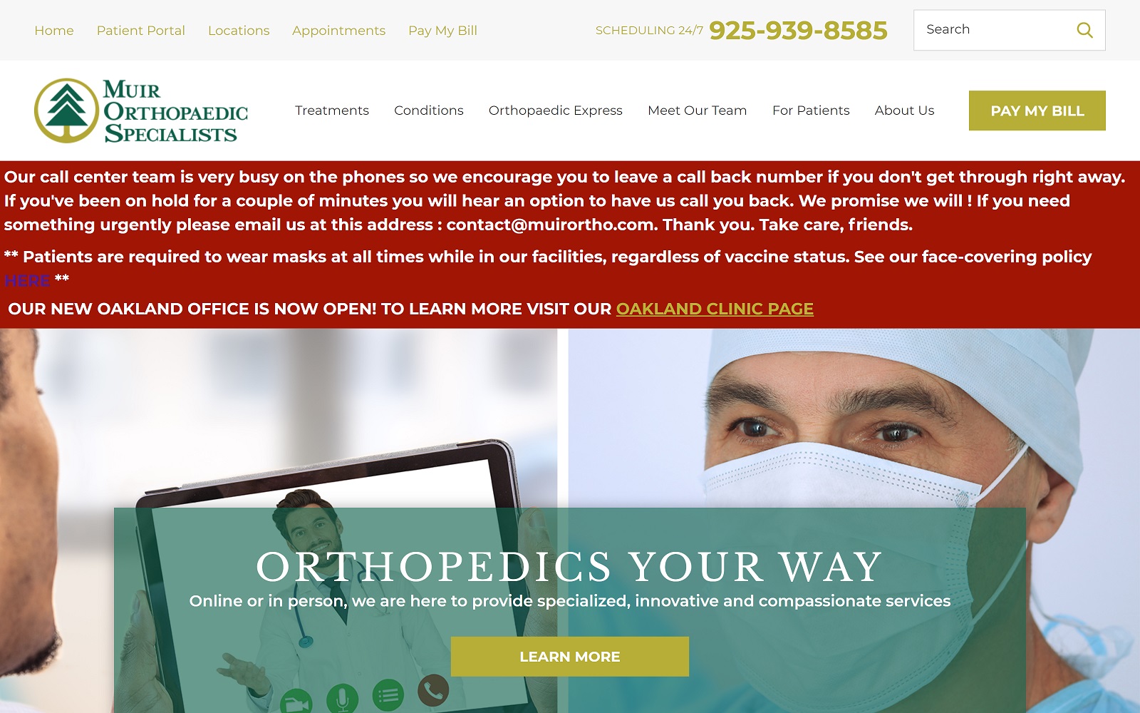 Muirortho.com-Screenshot