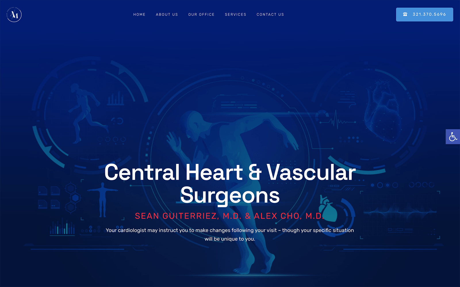 Blue Vector Website Design