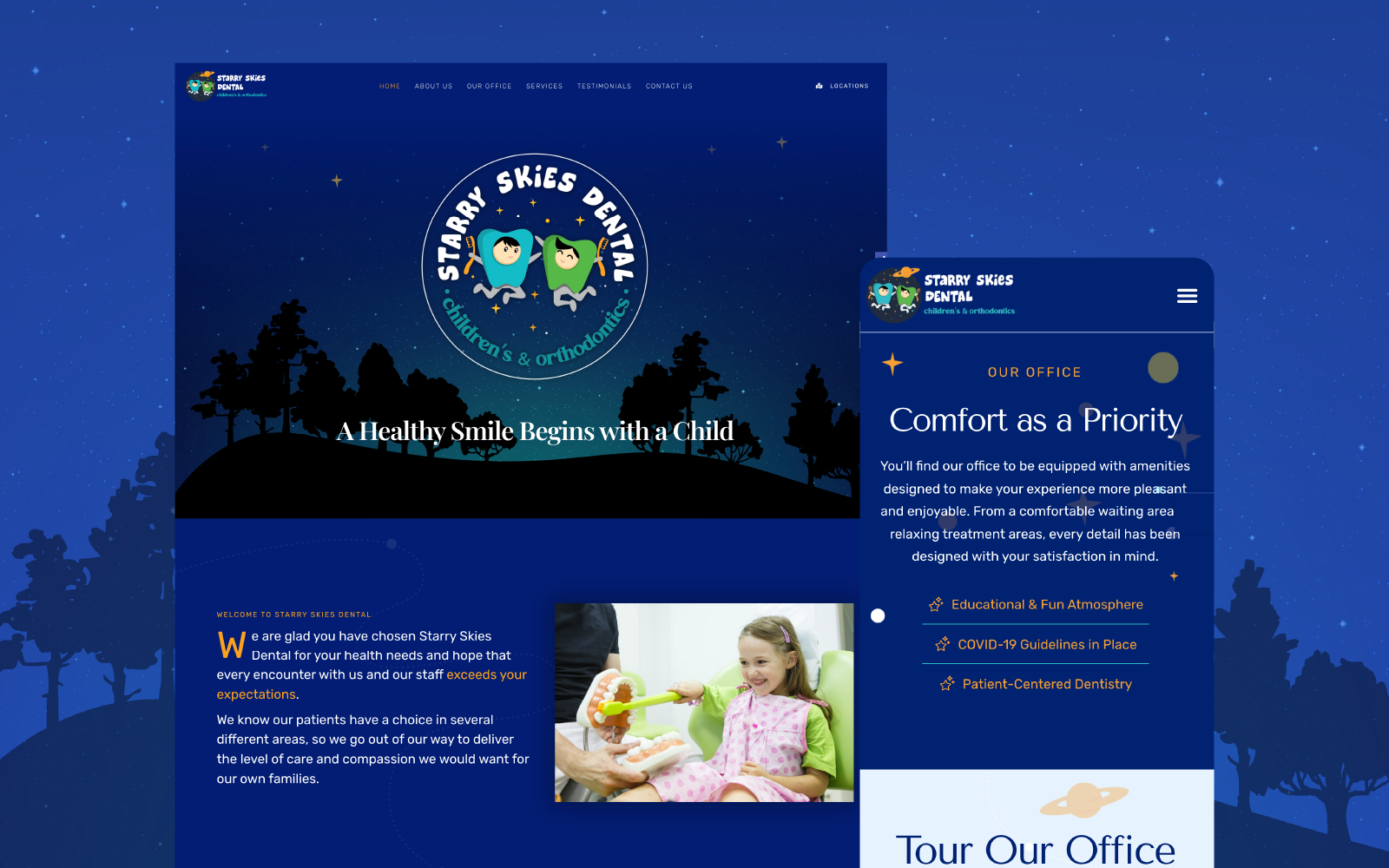 Blue Pediatric Website Sample
