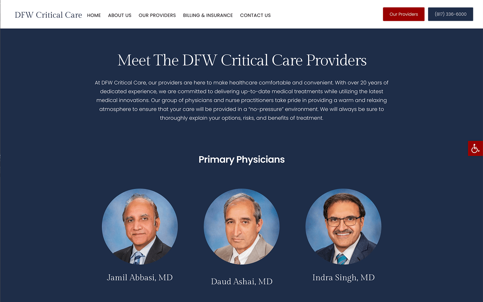 Dallas Internist Website