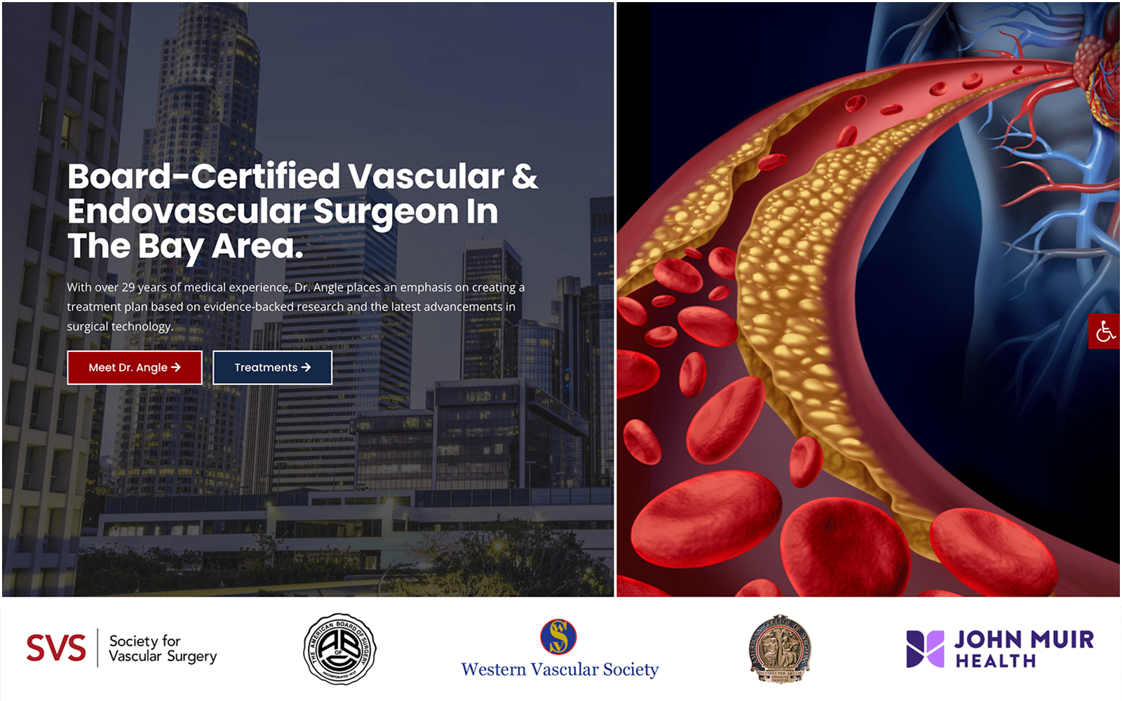 Vascular Website Screenshot