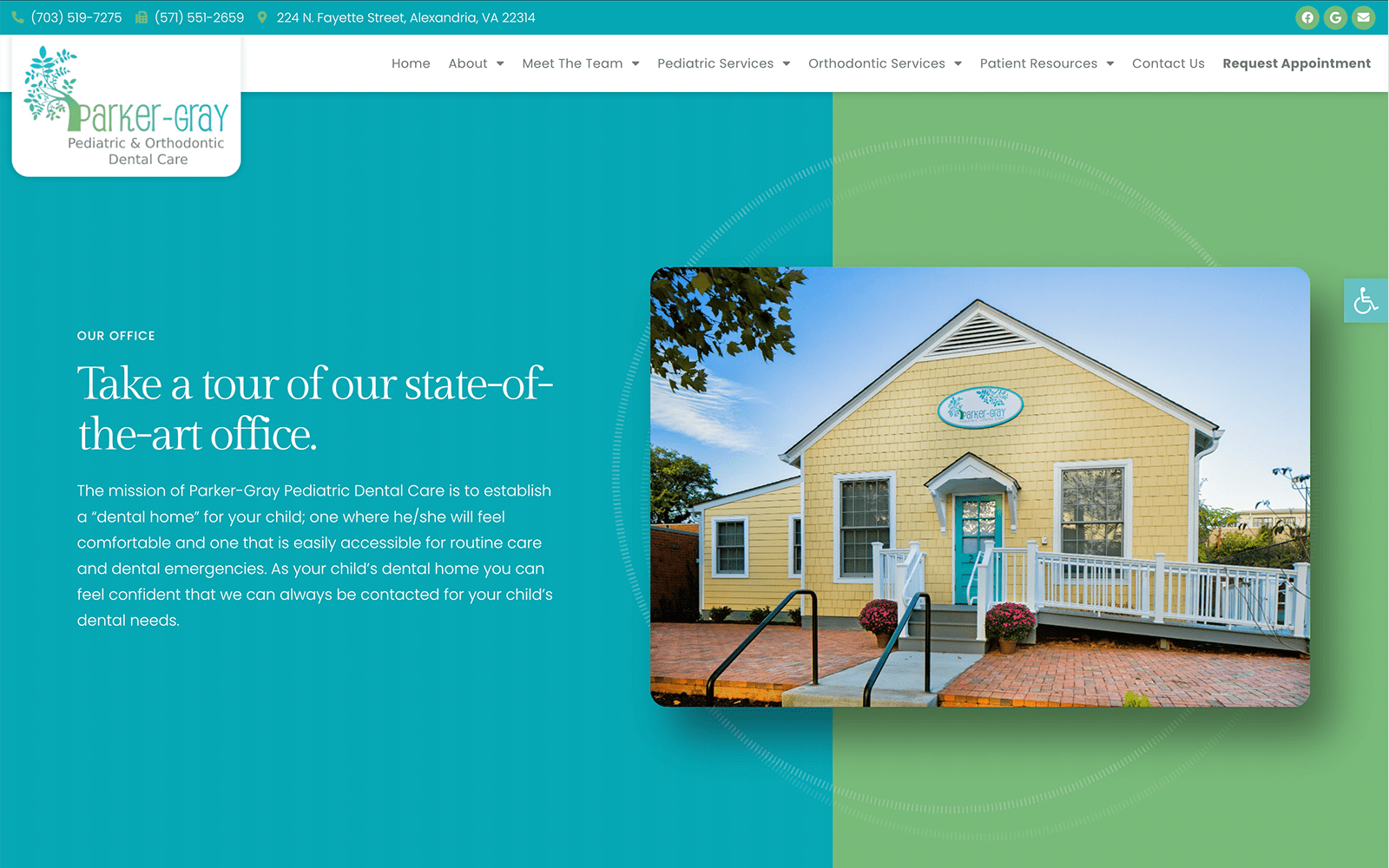 Turquoise Green Kids Website