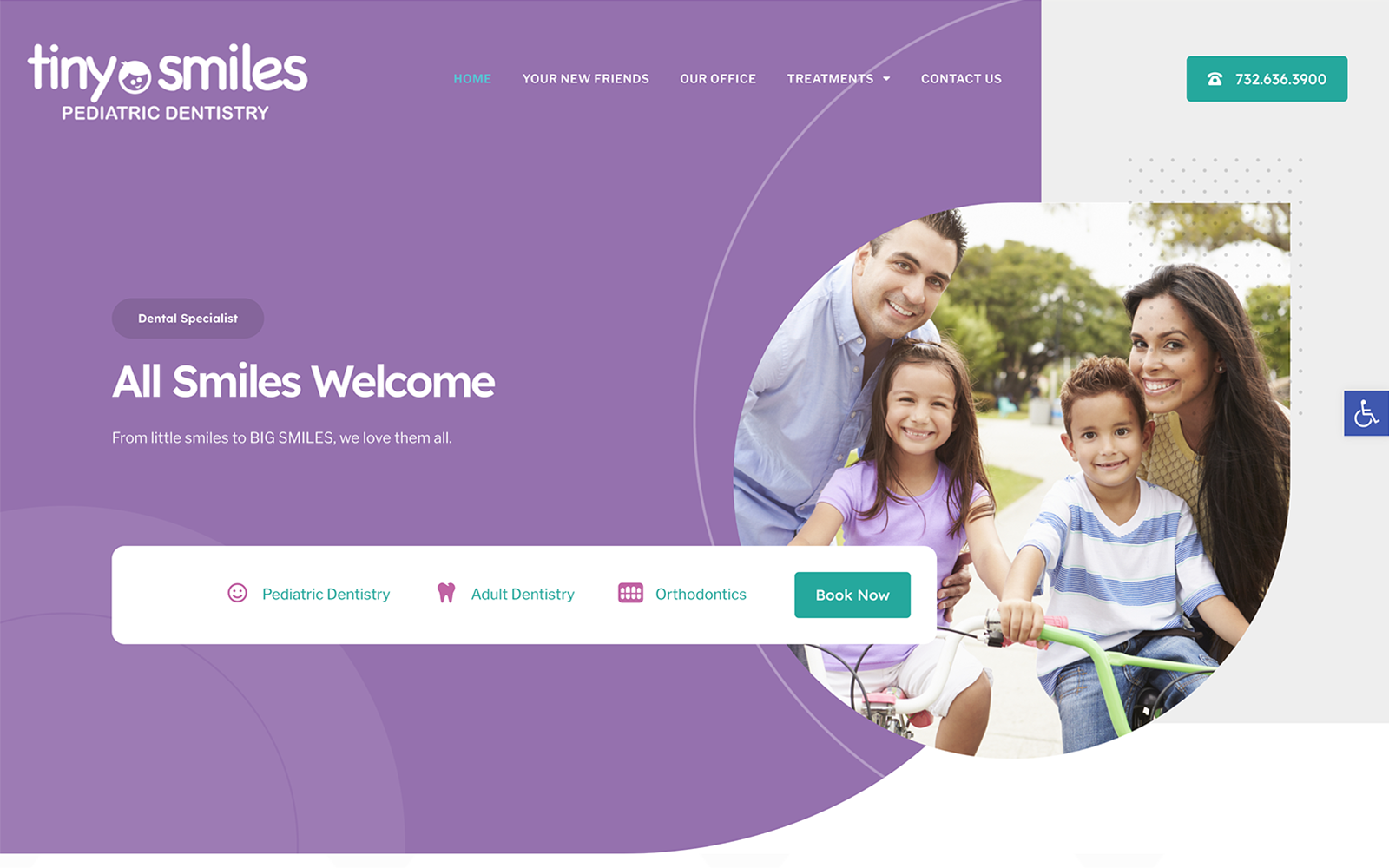 Purple Pediatric Dentistry Website