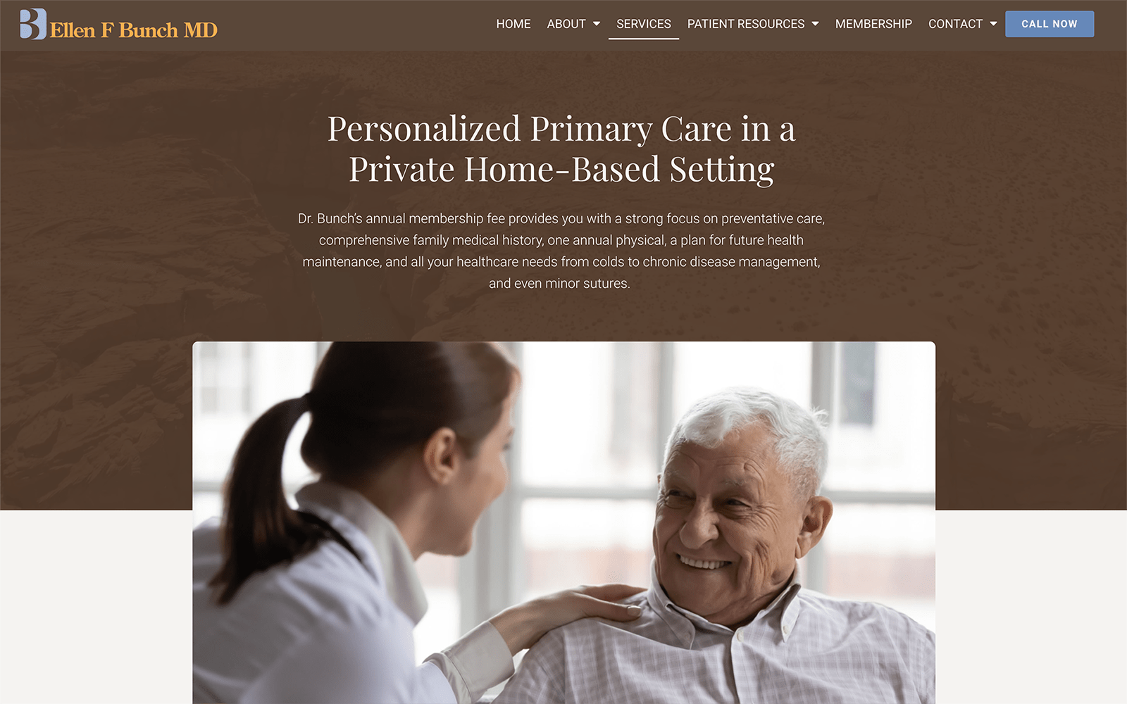 Brown Medical Website Design