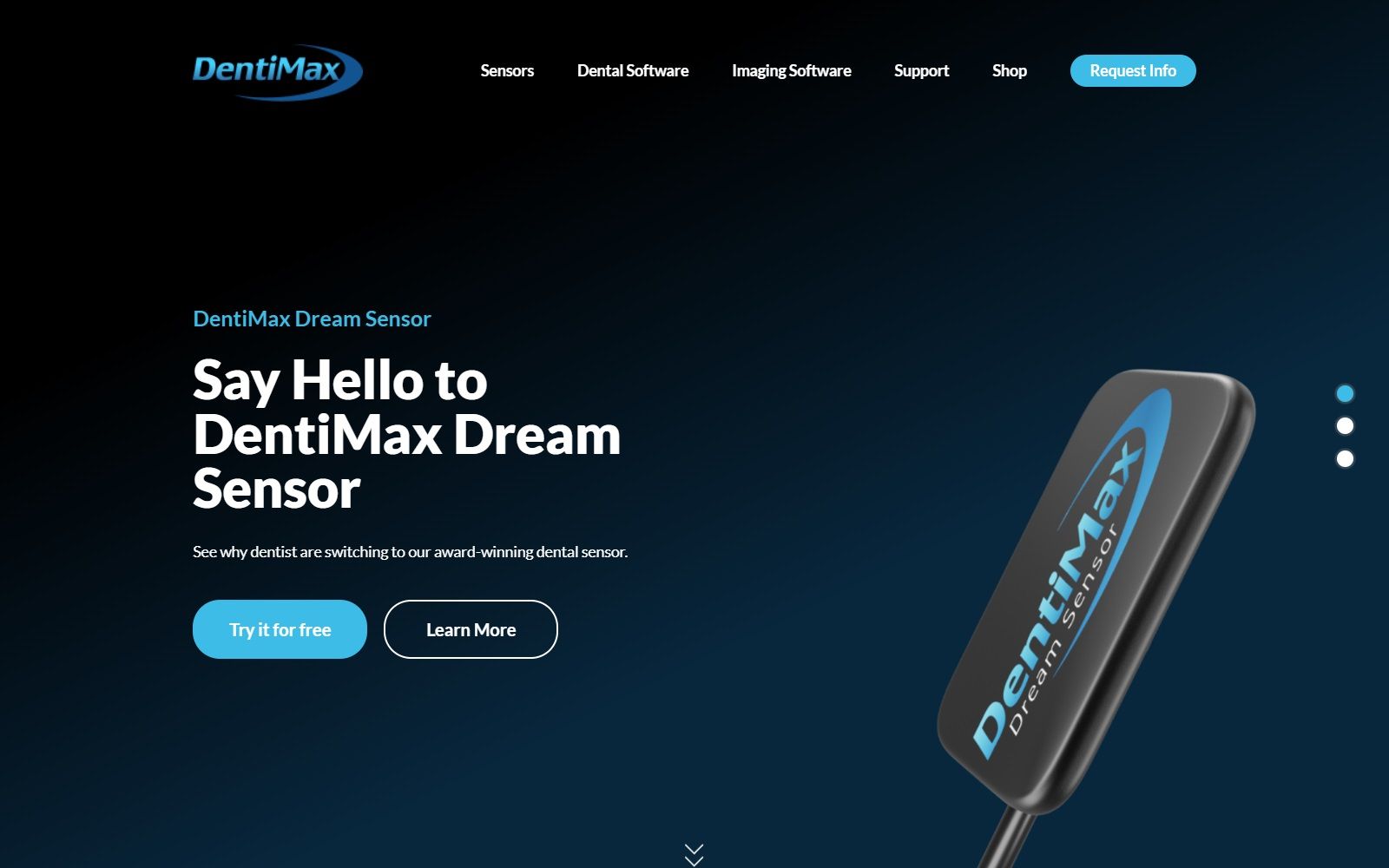 The Screenshot Of Dentimax Website
