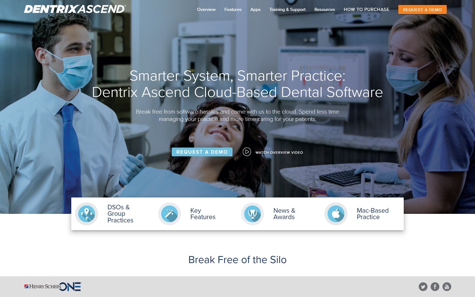 The Screenshot Of Dentrix Ascend Website