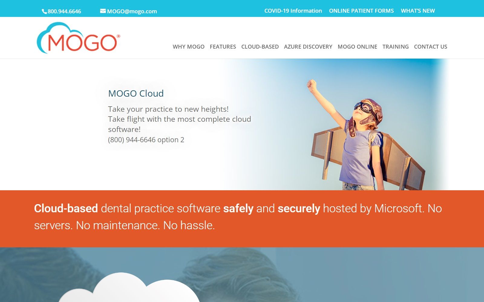 The Screenshot Of Mogo Cloud Website