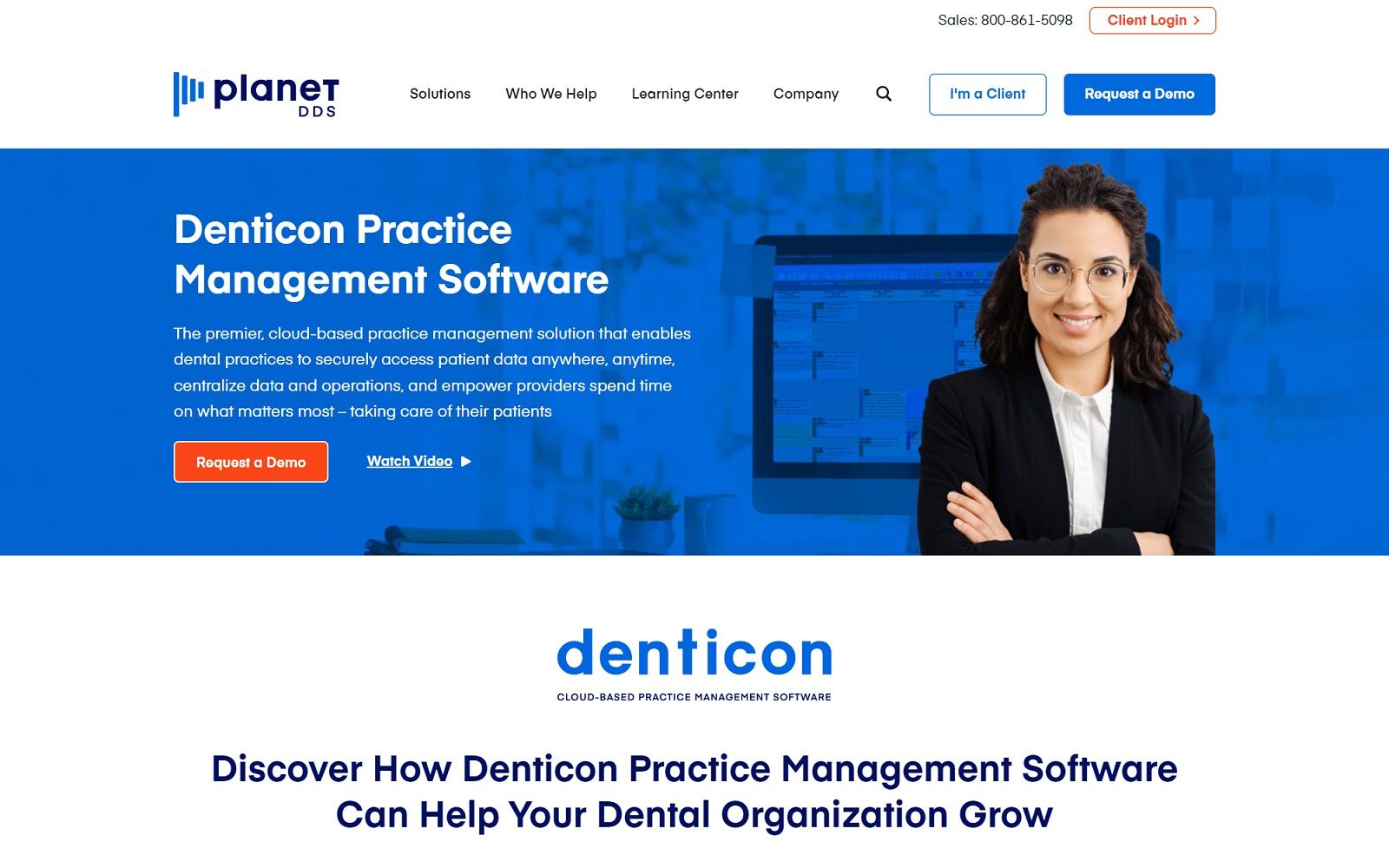 The Screenshot Of Denticon Website