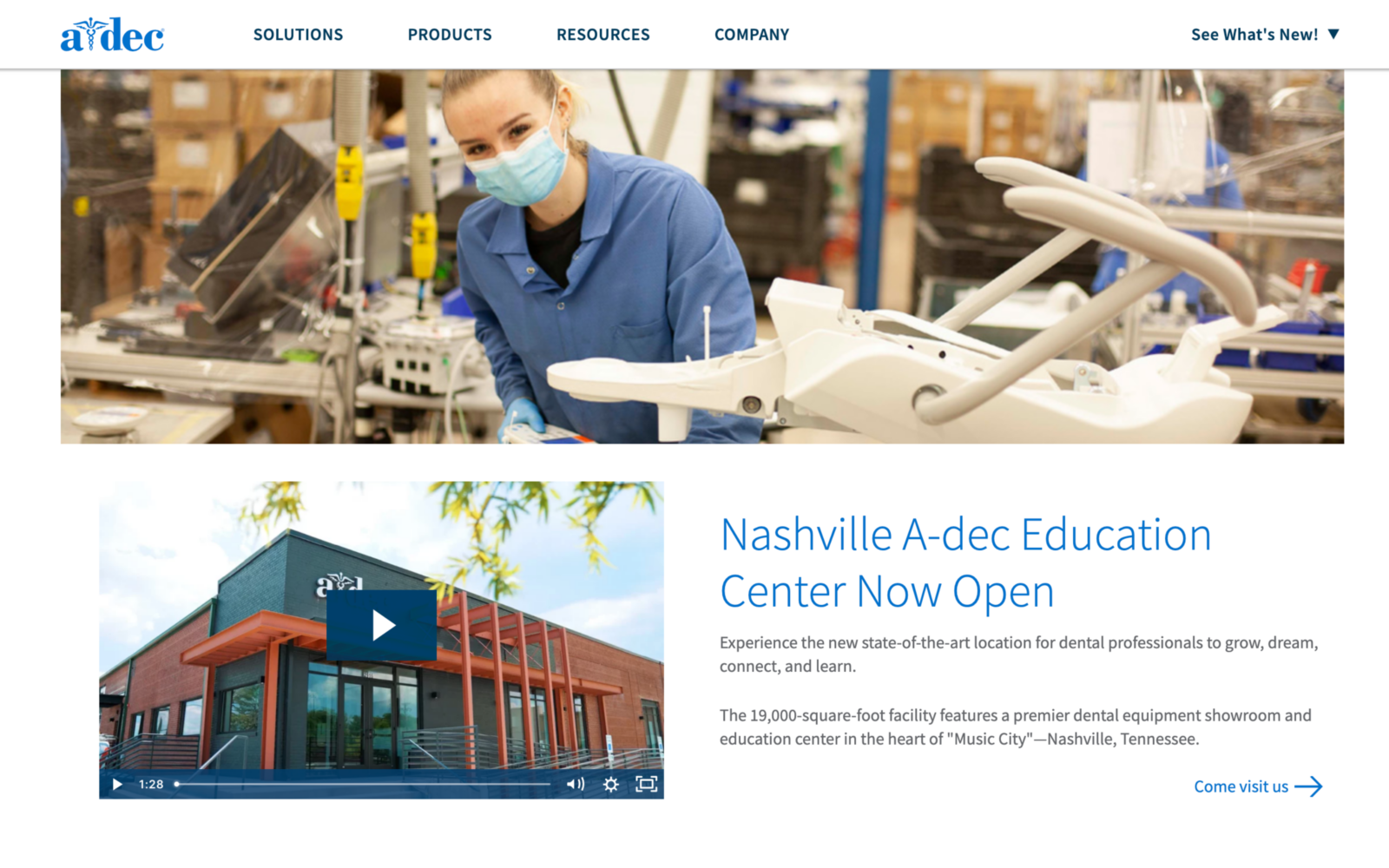 Adec Dental Website