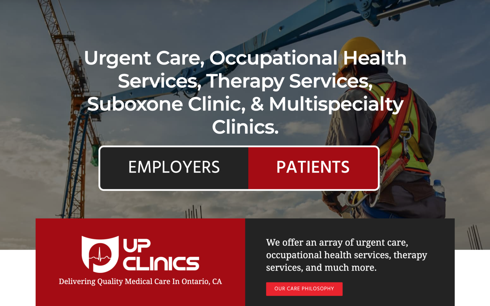 Urgent Care And Occupational Website