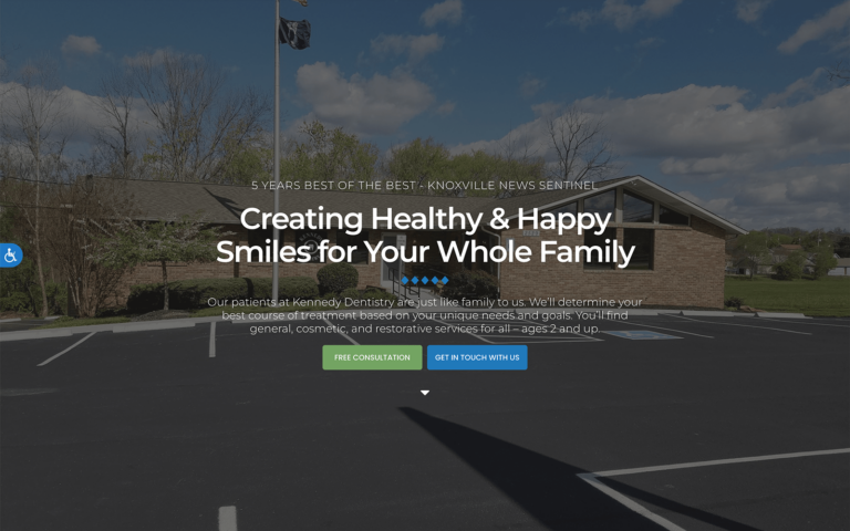 Clean Dark Dental Website