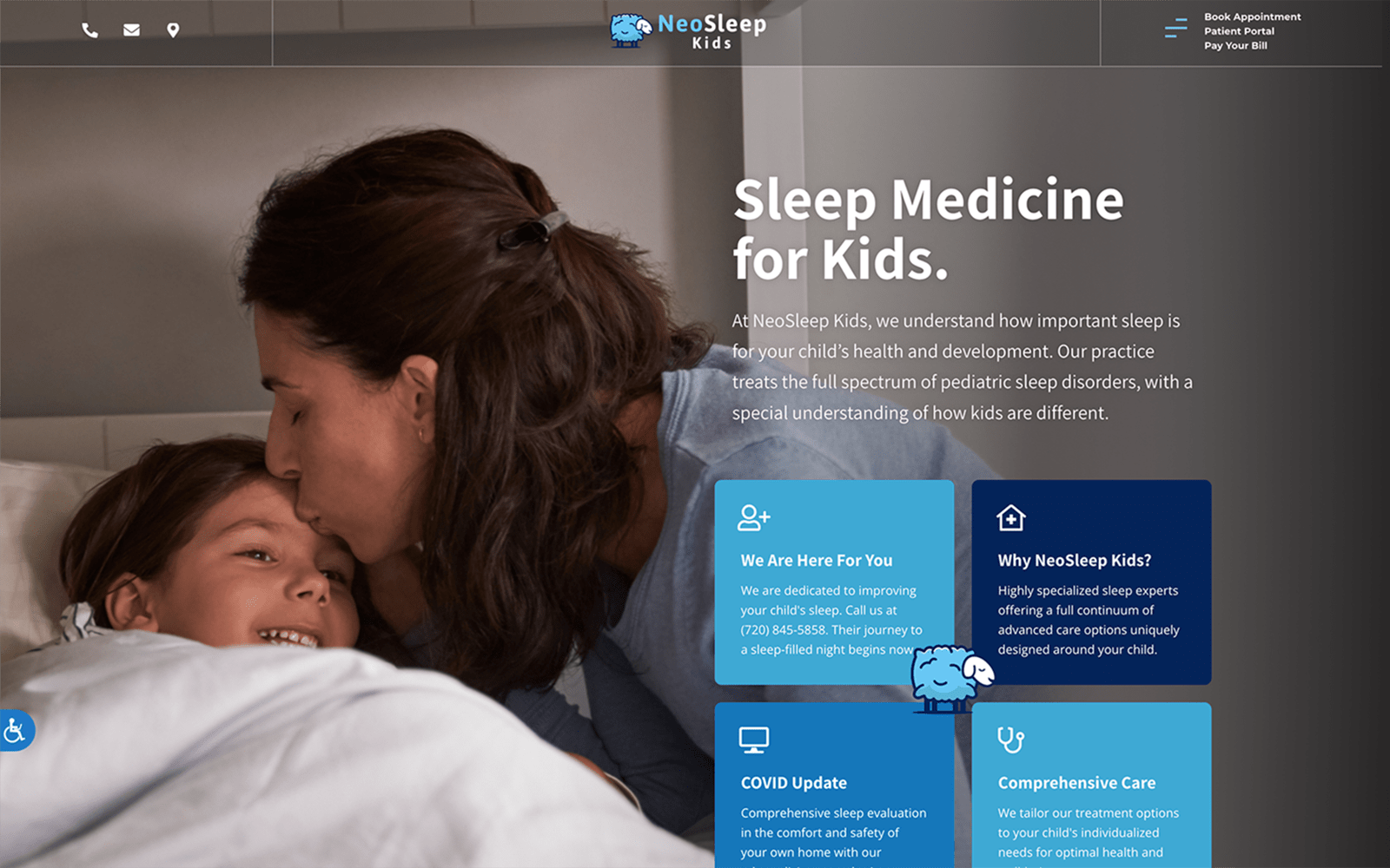 Children's Sleep Medicine Website Screenshot