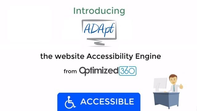 Video Thumbnail: What Is Web Accessibility - Introducing Adapt From Optimized360