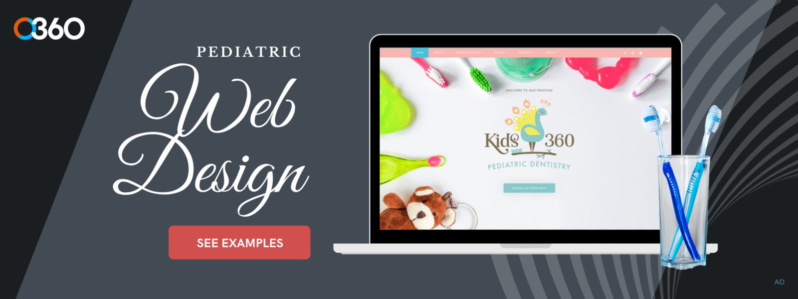 O360 Ad - Pediatric Web Design