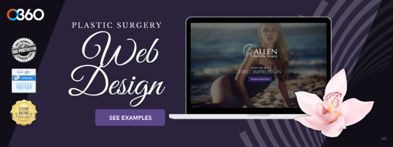O360 ad - plastic surgery web design