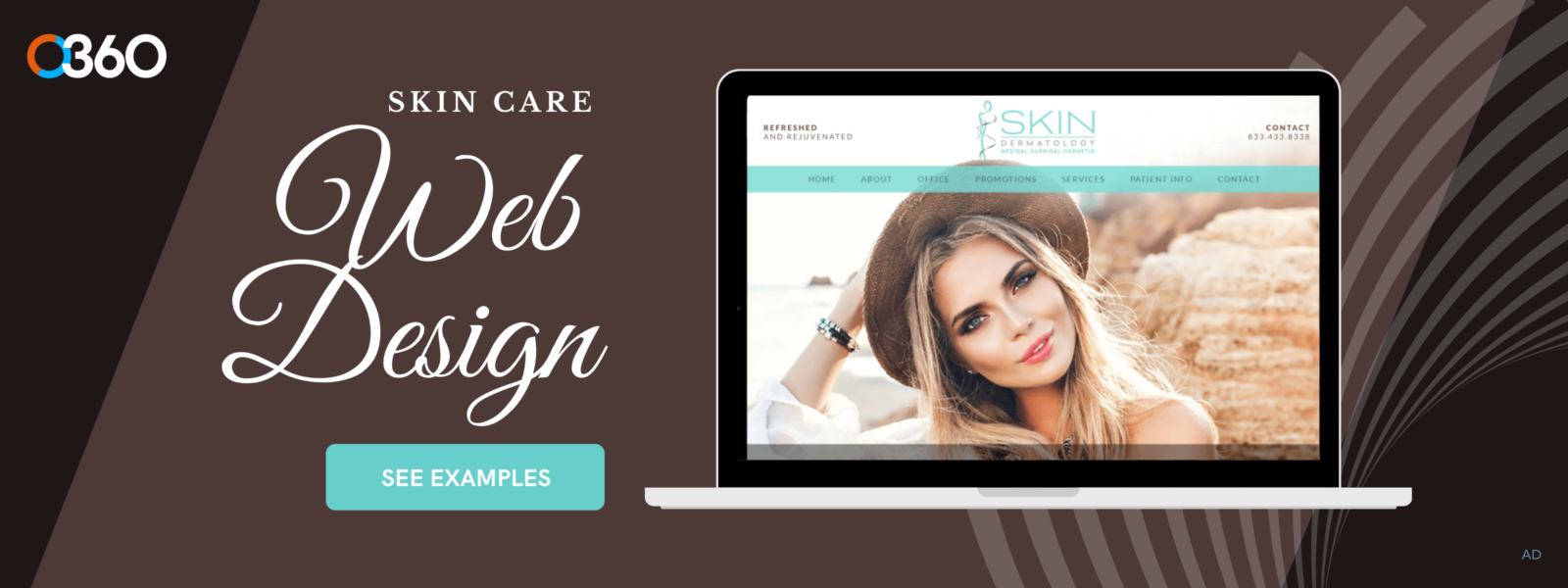 O360 Ad – Skin Care Web Design