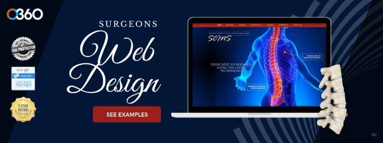 O360 ad – surgeon web design