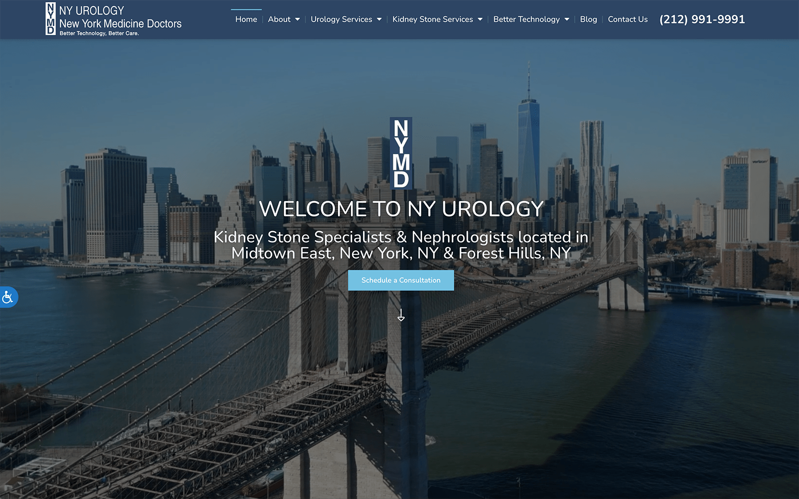 nyc Urology Blue Website