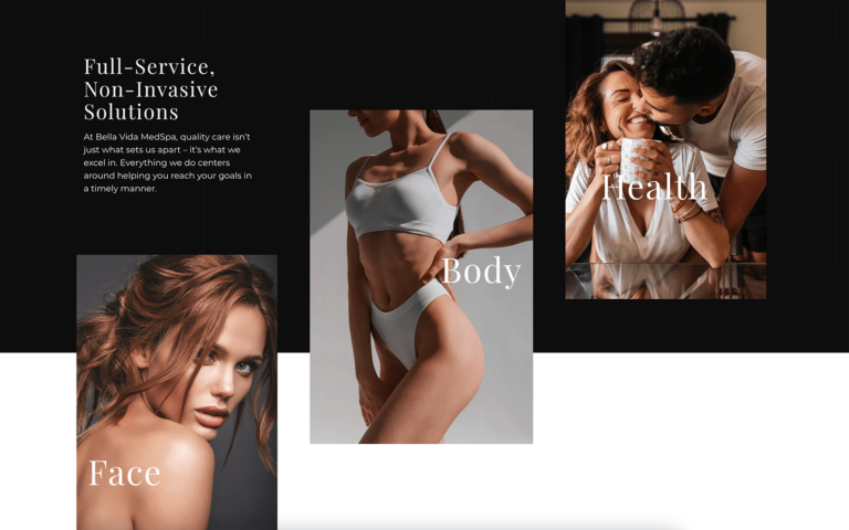Black and White Cosmetic Website
