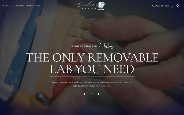 Elegant Dental Lab Website