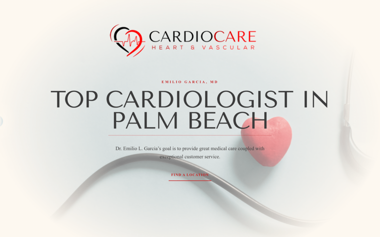 Beige Cardiology Website Design