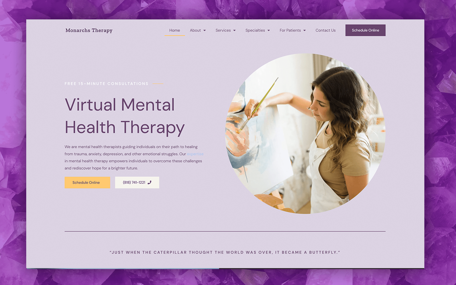 Purple Therapy Website