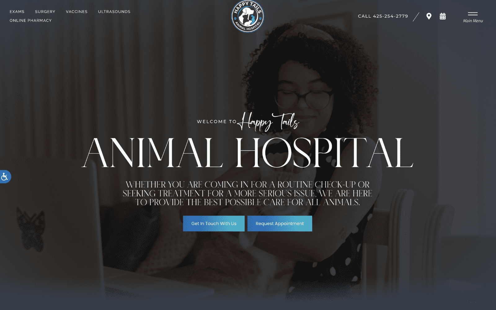 Vet hospital web design