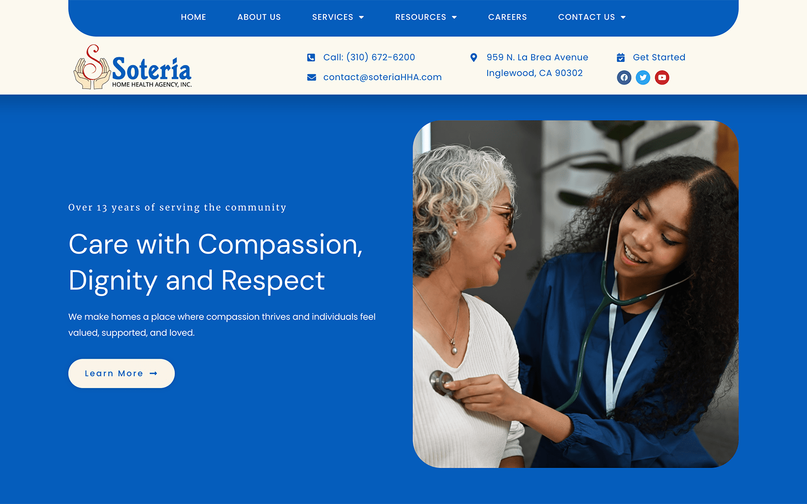 Home Health Blue Website