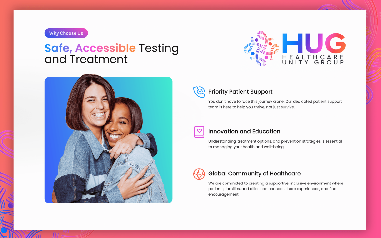 Healthcare Unity Group website design by O360