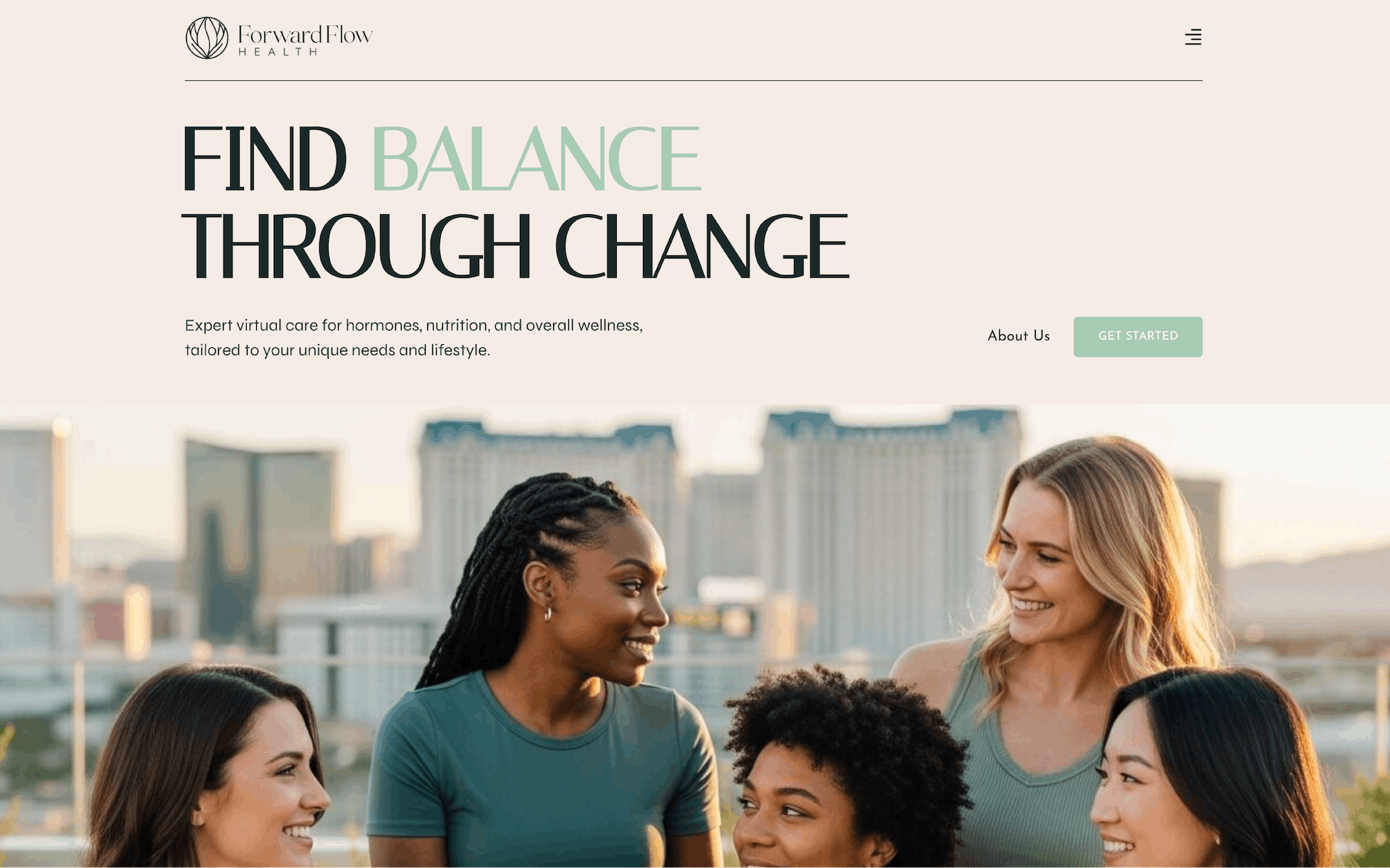 Beige Wellness New Age Website