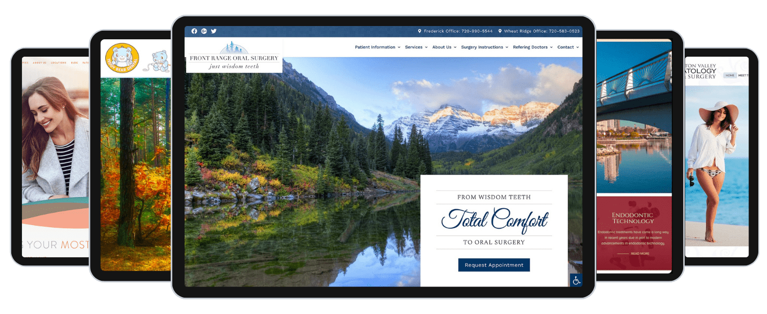 Examples of 5 exclusive telemedicine websites done by O360